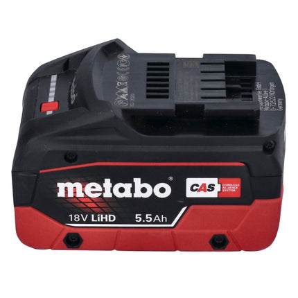 Metabo WB 18 LTX BL 15-125 Quick Meuleuse d'angle sans fil 18 V 125 mm Brushless + 1x batterie 5,5 Ah + metaBOX - sans chargeur