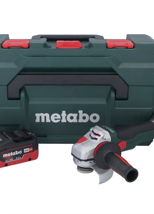 Metabo WB 18 LTX BL 15-125 Quick Meuleuse d'angle sans fil 18 V 125 mm Brushless + 1x batterie 8,0 Ah + metaBOX - sans chargeur