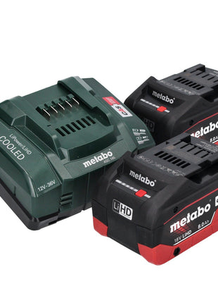 Metabo WB 18 LTX BL 15-125 Quick Meuleuse d'angle sans fil 18 V 125 mm Brushless + 2x batterie 8,0 Ah + chargeur + metaBOX