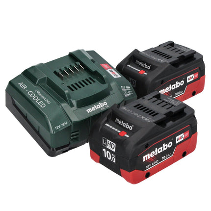 Metabo WB 18 LTX BL 15-125 Quick Meuleuse d'angle sans fil 18 V 125 mm Brushless + 2x batterie 10,0 Ah + chargeur + metaBOX