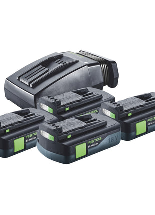 Festool Energie Set 4x BP 18 Li 3,0 C Akku 18 V 3,0 Ah / 3000 mAh Li-Ion ( 4x 577658 ) + TCL 6 Ladegerät ( 201135 ) - Toolbrothers