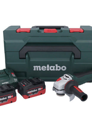 Metabo WPB 18 LT BL 11-125 Quick Akku Winkelschleifer 18 V 125 mm Brushless + 2x Akku 5,5 Ah + Ladegerät + metaBOX ( 613059660 ) - Toolbrothers