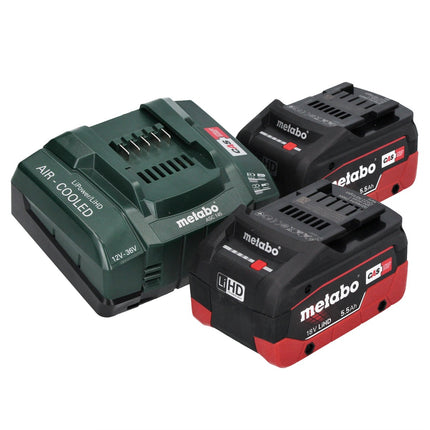 Metabo WPB 18 LT BL 11-125 Quick Akku Winkelschleifer 18 V 125 mm Brushless + 2x Akku 5,5 Ah + Ladegerät + metaBOX ( 613059660 ) - Toolbrothers