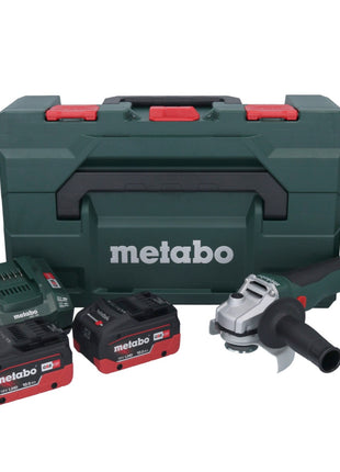 Metabo W 18 L BL 9-125 Akku Winkelschleifer 18 V 125 mm Brushless + 2x Akku 10,0 Ah + Ladegerät + metaBOX - Toolbrothers