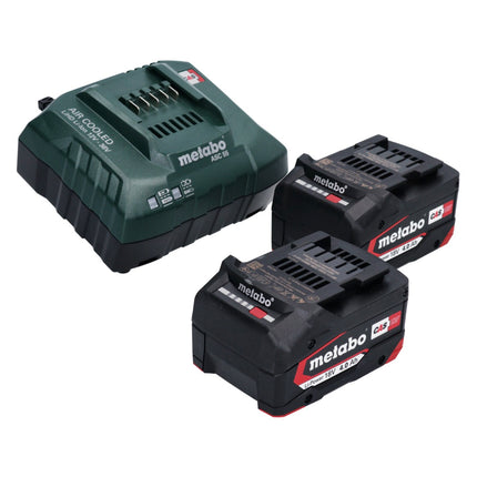Metabo W 18 L 9-125 Meuleuse d'angle sans fil 18 V 125 mm + 2x batterie 4,0 Ah + chargeur + metaBOX ( 602247510 )