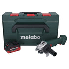 Metabo W 18 L 9-125 Akku Winkelschleifer 18 V 125 mm + 1x Akku 5,5 Ah + metaBOX - ohne Ladegerät - Toolbrothers