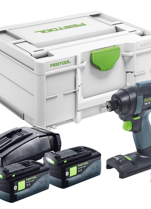 Festool TID 18-Basic Akku Schlagschrauber 18 V 180 Nm 1/4" + 2x Akku 5,0 Ah + Ladegerät + Systainer - Toolbrothers