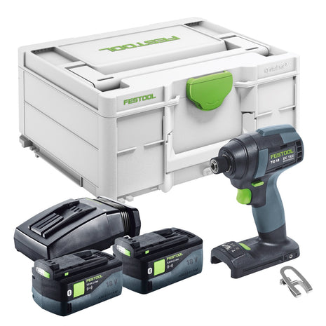 Festool TID 18-Basic Akku Schlagschrauber 18 V 180 Nm 1/4" + 2x Akku 5,0 Ah + Ladegerät + Systainer - Toolbrothers