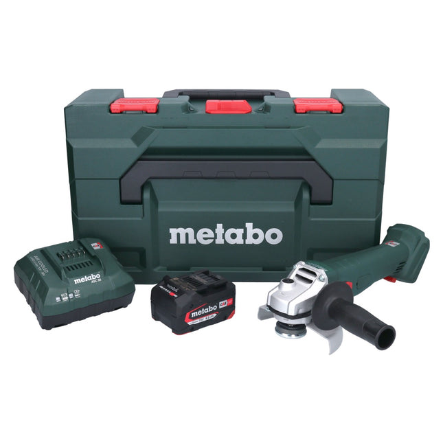 Metabo W 18 7-125 Meuleuse d'angle sans fil 18 V 125 mm + 1x batterie 4,0 Ah + chargeur + metaBOX