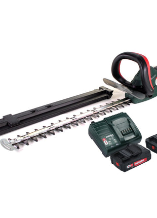 Metabo AHS 18-55 V Taille-haies sans fil 18 V 53 cm + 2x batterie 2,0 Ah + chargeur