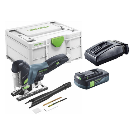 Festool CARVEX PSC 420-Basic scie sauteuse alternative sans fil 18 V 120 mm sans balai + 1x batterie 3,0 Ah + chargeur + systainer