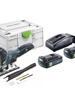 Festool CARVEX PSC 420-Basic sierra de calar pendular a batería 18 V 120 mm sin escobillas + 2x baterías 3,0 Ah + cargador + systainer