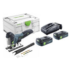 Festool CARVEX PSC 420-Basic sierra de calar pendular a batería 18 V 120 mm sin escobillas + 2x baterías 3,0 Ah + cargador + systainer