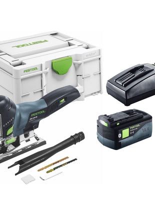 Festool CARVEX PSC 420-Sierra de calar pendular a batería 18 V 120 mm sin escobillas + 1x batería 5,0 Ah + cargador + systainer