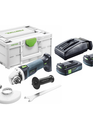 Festool AGC 18-125 EB-Basic Akku Winkelschleifer 18 V 125 mm Brushless + 2x Akku 3,0 Ah + Ladegerät + Systainer - Toolbrothers