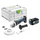 Festool AGC 18-125 EB-Basic Akku Winkelschleifer 18 V 125 mm Brushless + 1x Akku 5,0 Ah + Systainer - ohne Ladegerät - Toolbrothers