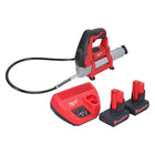 Milwaukee Milwaukee M12 GG-502 Batterie pompe à graisse 12 V 562 bar + 2x batterie 5,0 Ah + chargeur de batterie