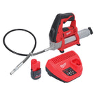 Milwaukee Milwaukee M12 GG-251 pompe à graisse 12 V 562 bar + 1x batterie 2,5 Ah + chargeur