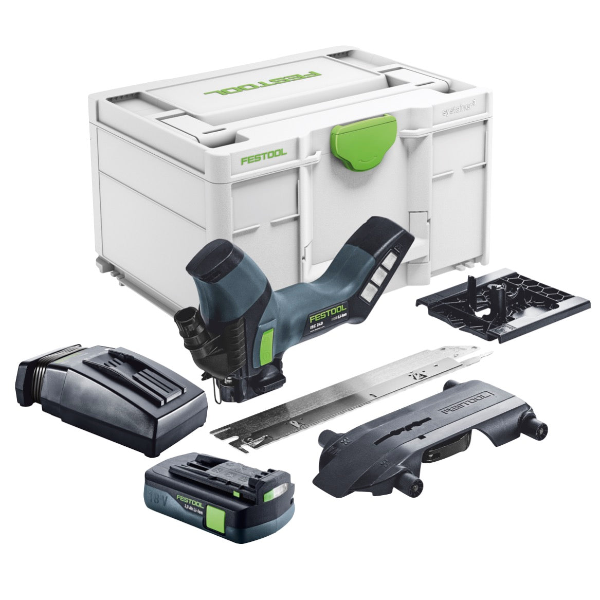 Festool ISC 240 EB-Basic Scie à métaux sans fil 18 V 240 mm + 1x batterie 3,0 Ah + chargeur + Systainer