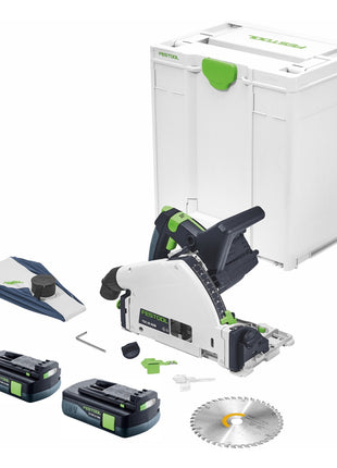 Festool TSC 55 KEB-Basic Akku Tauchsäge 18 V / 36 V ( 2x 18 V ) 160 mm Brushless + 2x Akku 3,0 Ah + Systainer - ohne Ladegerät - Toolbrothers