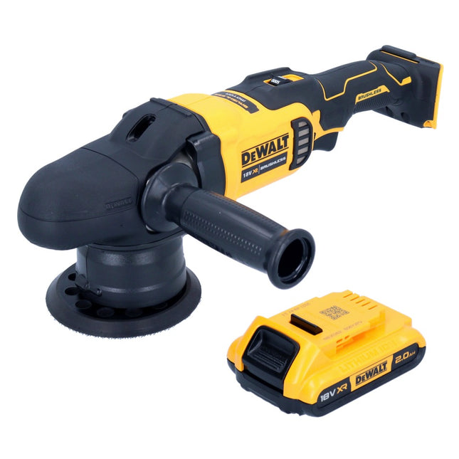 Polisseuse excentrique à batterie DeWalt DCM 848 N 18 V 125 mm sans balais + 1x batterie 2,0 Ah - sans chargeur