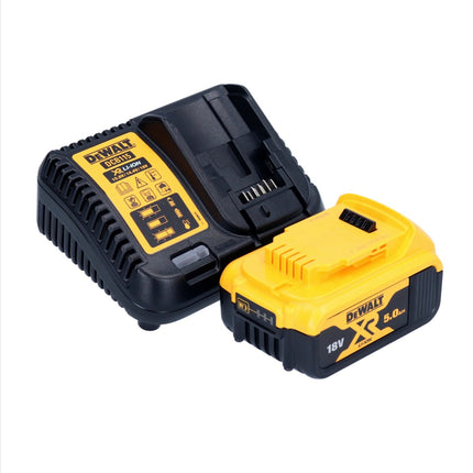 Polisseuse excentrique à batterie DeWalt DCM 848 P1 18 V 125 mm sans balais + 1x batterie 5,0 Ah + chargeur
