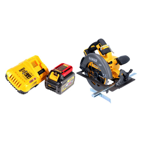 DeWalt DCS 575 T1 Akku Handkreissäge 54 V FlexVolt 190 mm Brushless + 1x Akku 6,0 Ah + Ladegerät