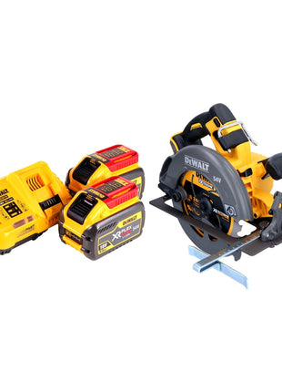 DeWalt DCS 575 X2 Scie circulaire 54 V FlexVolt 190 mm Brushless + 2x batterie 9,0 Ah + chargeur