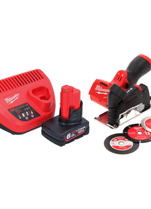 Milwaukee M12 FCOT-601 Multimaterialschneider 12 V 76 mm Brushless + 1x Akku 6,0 Ah + Ladegerät - Toolbrothers