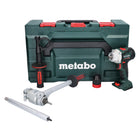 Metabo BS 18 LTX BL QI perceuse-visseuse sans fil 18 V 130 Nm sans balais + embout dynamométrique PowerX3 + métaBOX - sans batterie, sans chargeur