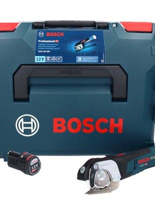 Bosch GUS 12V-300 Professional ciseaux universels à batterie 12 V + 1x batterie 2,0 Ah + L-Boxx - sans chargeur