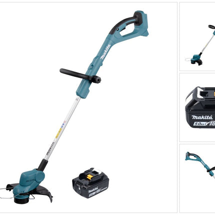 Makita DUR 193 T1 Akku Rasentrimmer 18 V 260 mm + 1x Akku 5,0 Ah - ohne Ladegerät - Toolbrothers