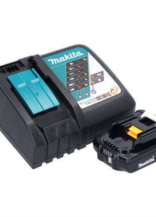 Makita DHP 484 RA1B Perceuse-visseuse à percussion sans fil 18 V 54 Nm Brushless noir + 1x batterie 2,0 Ah + chargeur