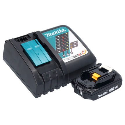 Makita DHP 484 RA1JB Perceuse-visseuse à percussion sans fil 18 V 54 Nm Brushless noir + 1x batterie 2,0 Ah + chargeur + Makpac