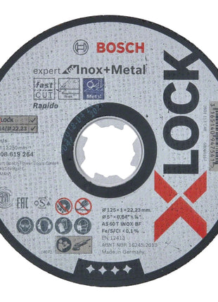 Bosch Expert for Inox & Metal Trennscheibe X-LOCK 125 x 22,23 mm 10 Stk. ( 10x 2608619264 ) - Toolbrothers