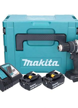 Makita DHP 484 RGJB Akku Schlagbohrschrauber 18 V 54 Nm Brushless Schwarz + 2x Akku 6,0 Ah + Ladegerät + Makpac - Toolbrothers