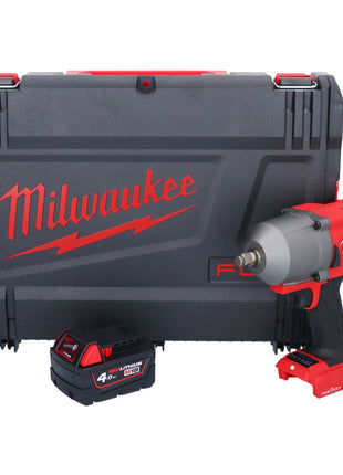 Clé à chocs sans fil Milwaukee M18 ONEFHIWF12-401X 18 V 1356 Nm 1/2" brushless + 1x batterie 4,0 Ah + boîtier HD - sans chargeur