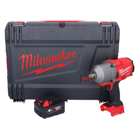 Clé à chocs sans fil Milwaukee M18 ONEFHIWF12-401X 18 V 1356 Nm 1/2" brushless + 1x batterie 4,0 Ah + boîtier HD - sans chargeur