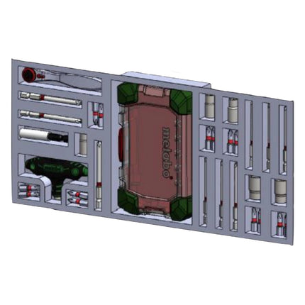Metabo Calendrier de l'Avent avec 31 pièces d'outillage ( 626694000 ) Embouts / Douilles / Clé à cliquet