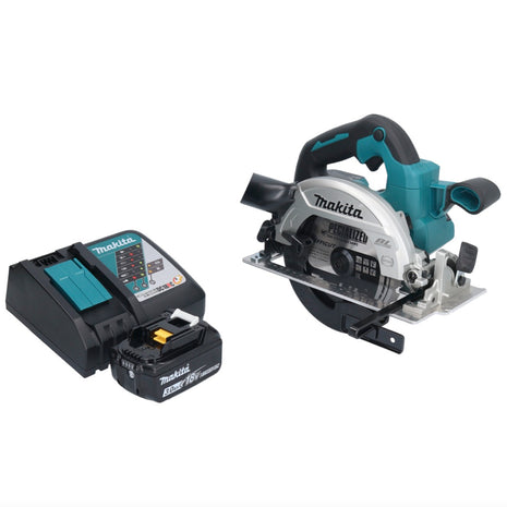 Makita DHS 661 RF1 Akku Handkreissäge 18 V 165 mm Brushless + 1x Akku 3,0 Ah + Ladegerät - Toolbrothers