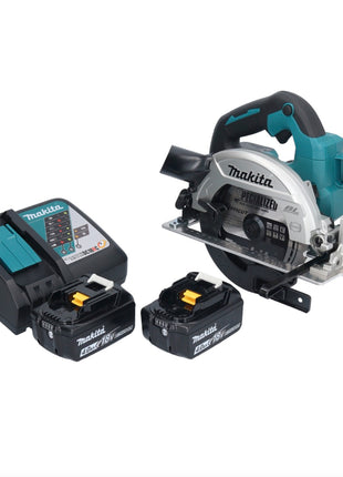 Makita DHS 661 RM Akku Handkreissäge 18 V 165 mm Brushless + 2x Akku 4,0 Ah + Ladegerät - Toolbrothers