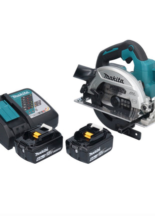 Makita DHS 661 RG Akku Handkreissäge 18 V 165 mm Brushless + 2x Akku 6,0 Ah + Ladegerät - Toolbrothers