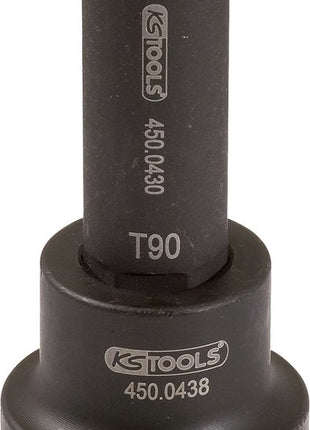 KS TOOLS 1" Kraft-Bit-Stecknuss Torx, lang, T100 ( 450.0475 ) - Toolbrothers