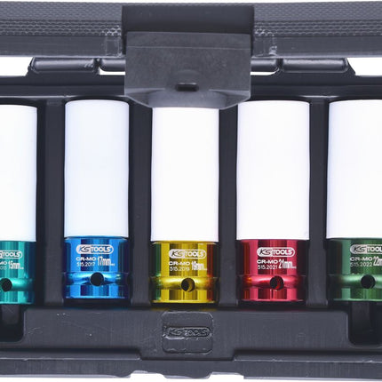 KS TOOLS 1/2' Jeu de douilles à chocs pour jantes aluminium, 5 pcs ( 515.1007 )