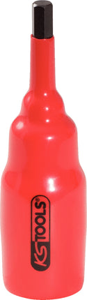 KS TOOLS Douille tournevis 1/2' avec revêtement isolant pour vis à six pans creux, 8 mm, longueur 95 mm ( 117.1154 )