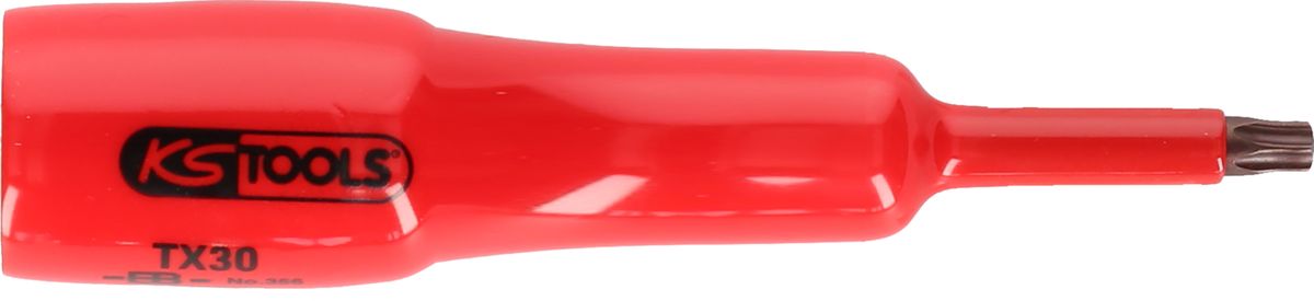 KS TOOLS Douille tournevis 1/2' avec revêtement isolant pour vis Torx, T40, longue ( 117.2448 )