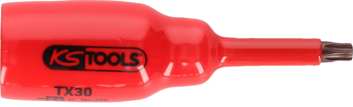 KS TOOLS Douille tournevis 1/2' avec revêtement isolant pour vis Torx, T50, courte ( 117.2441 )