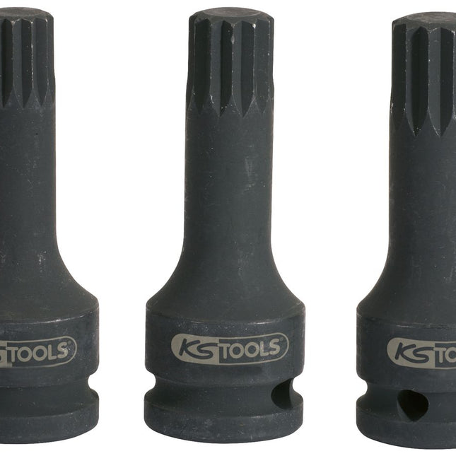 KS TOOLS 1/2" Kraft-Bit-Stecknuss XZN,lang,M16 ( 515.1174 ) - Toolbrothers