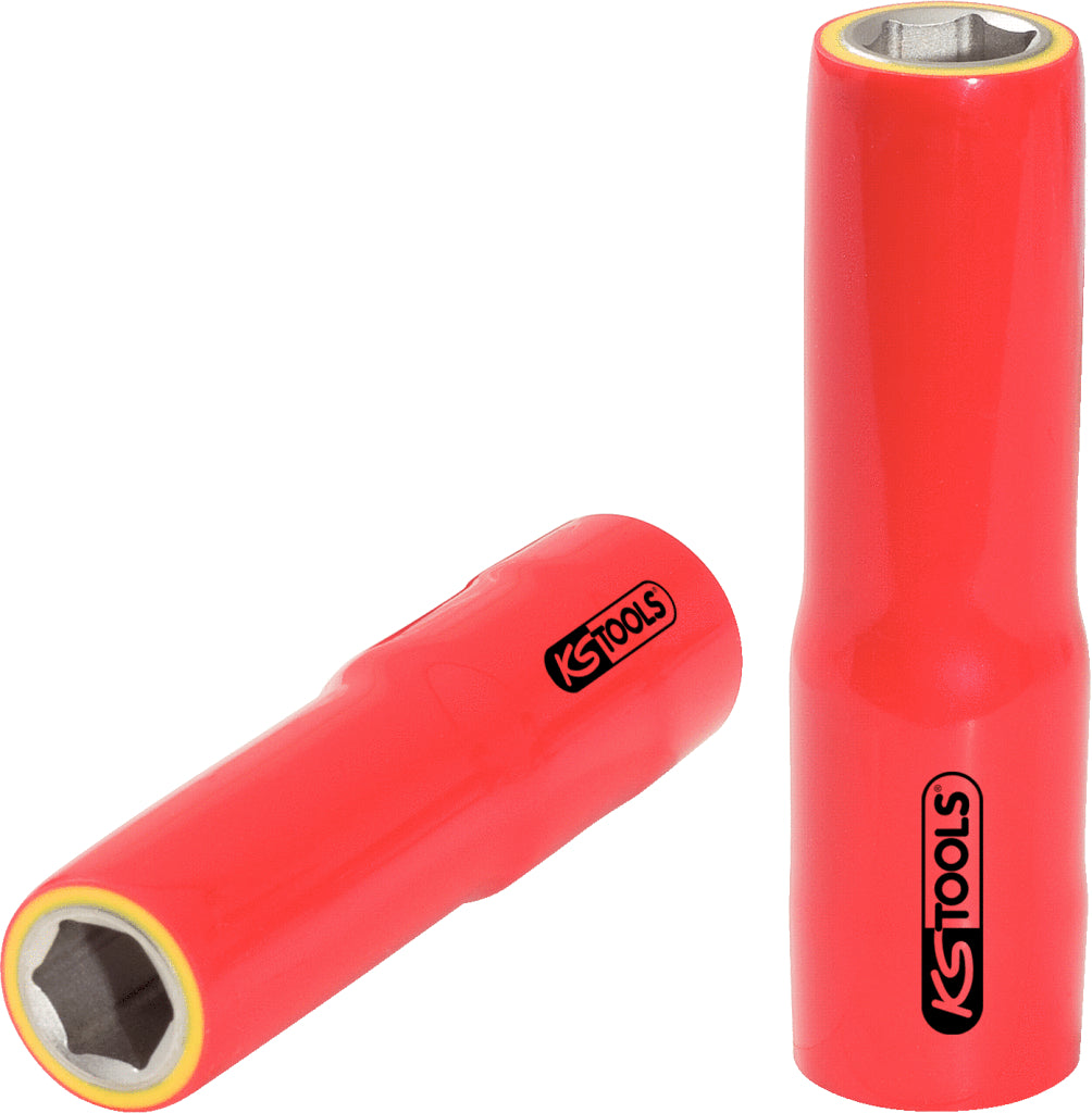 KS TOOLS Douille 1/2' avec revêtement isolant, longue, 14 mm ( 117.1338 )
