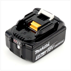 Makita BL 1850 B Batterie Li-Ion avec témoin de charge LED 18V - 5 Ah - Successeur du modèle 196672-8 (197280-8 / 632f15-1)